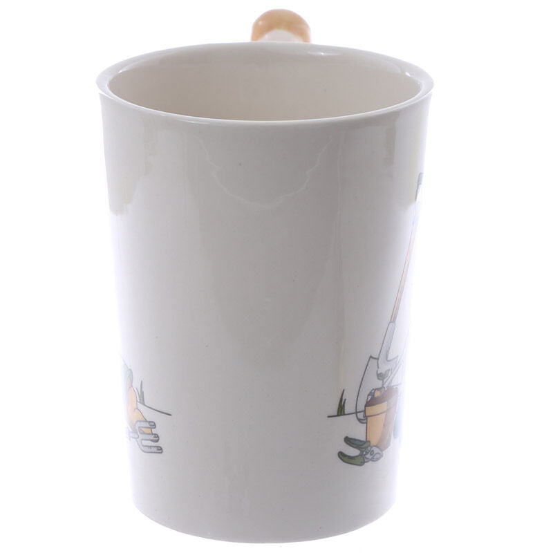 Shaped Handle Ceramic Mug - Garden Trowel