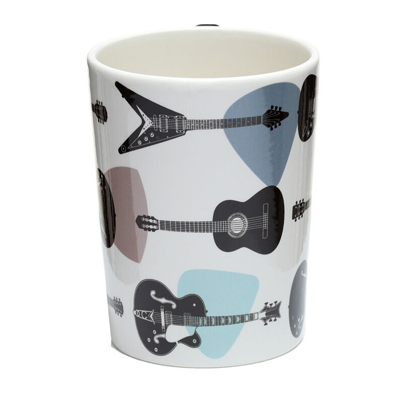 Shaped Handle Ceramic Mug - Headstock Guitar