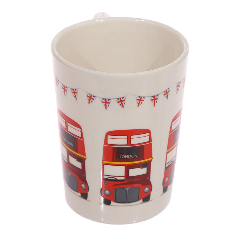 Shaped Handle Ceramic Mug - London Icons Red Routemaster Bus