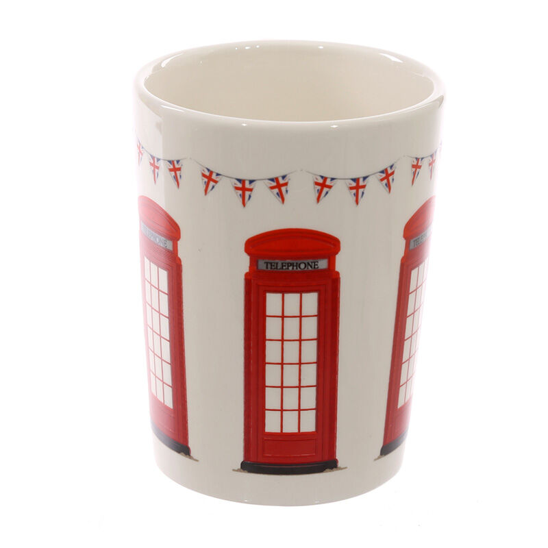 Shaped Handle Ceramic Mug - London Icons Telephone Box