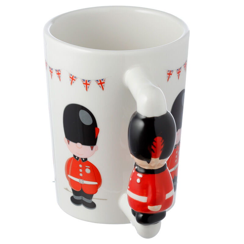Shaped Handle Ceramic Mug - London Icons London Guardsman