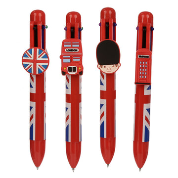 Multi Colour Pen (6 Colours) - London Union Jack
