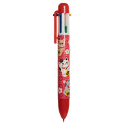 Multi Colour Pen (6 Colours) - Lucky Cat Maneki Neko