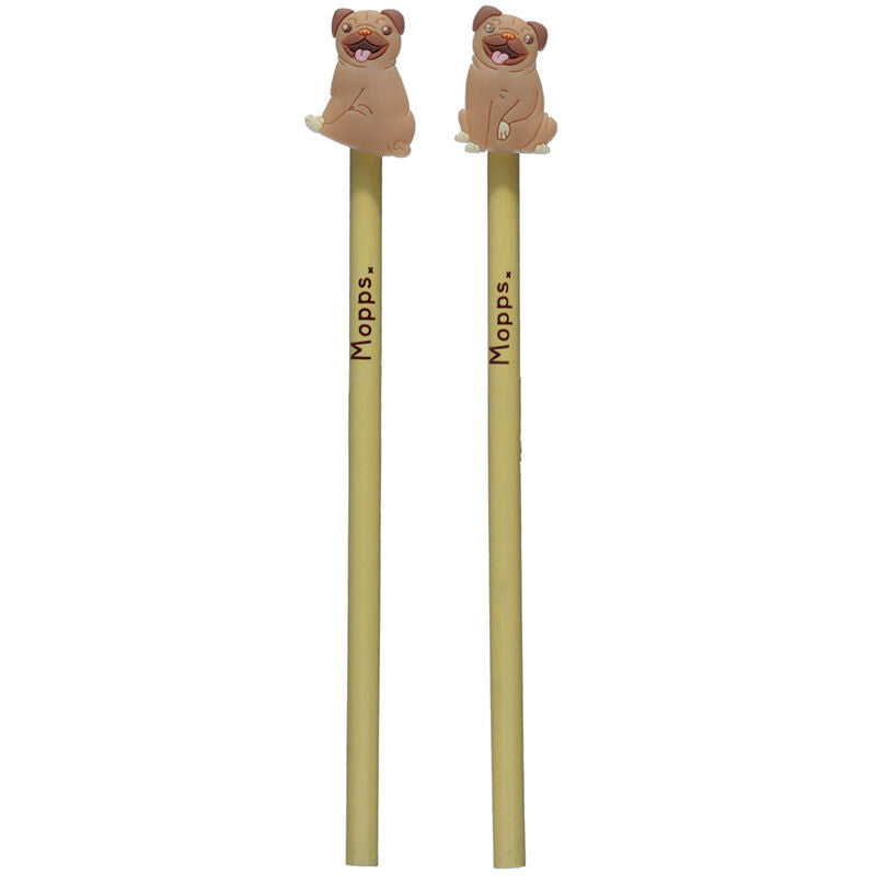 Pencil with PVC Topper - Mopps Pug