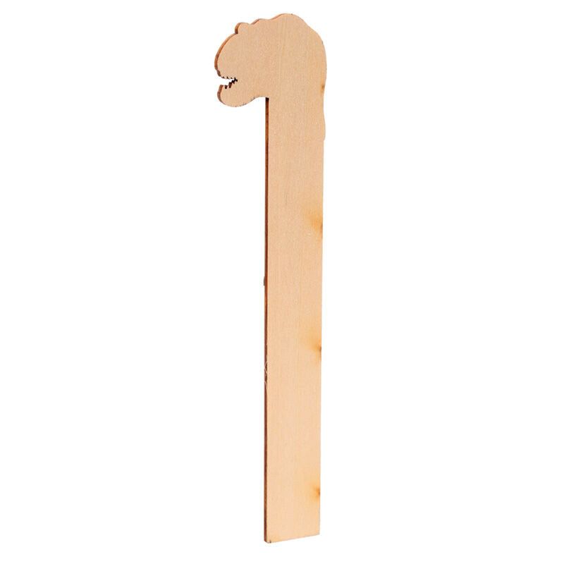 Shaped Wooden Ruler (15cm) - Dinosauria