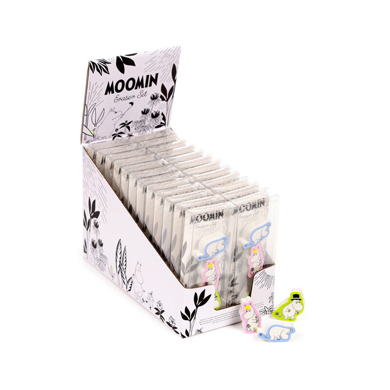 Eraser 3 Piece Set - Moomin Garden