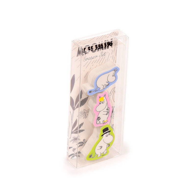 Eraser 3 Piece Set - Moomin Garden