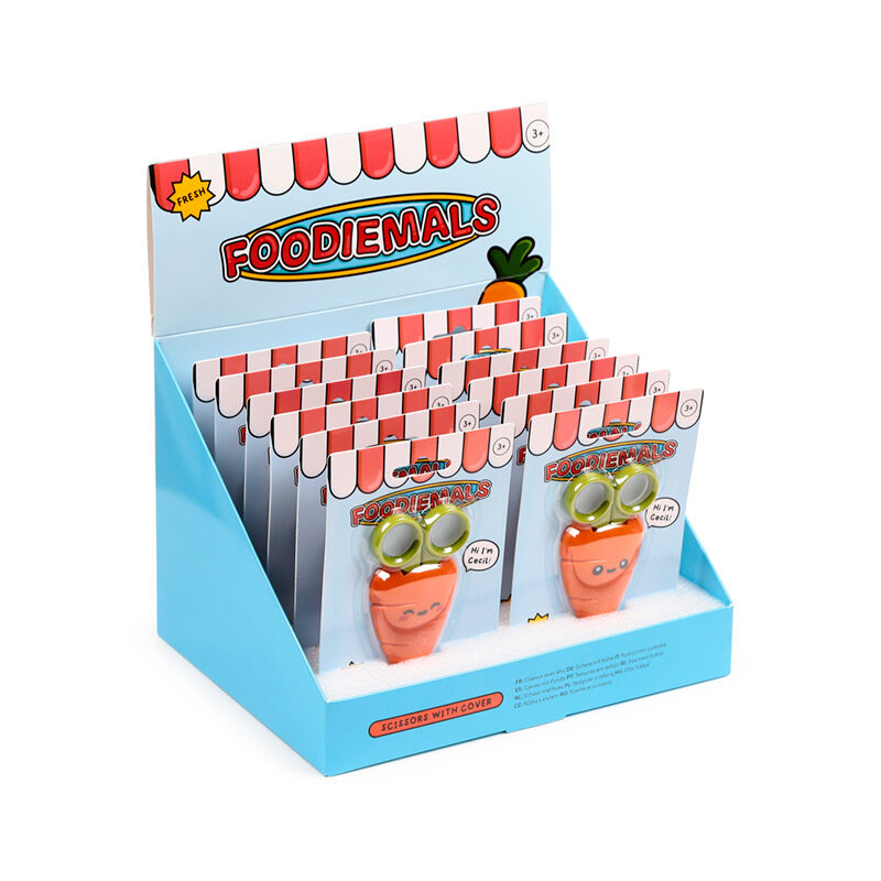 Kids Scissors in Holder - Foodiemals Cecil the Carrot