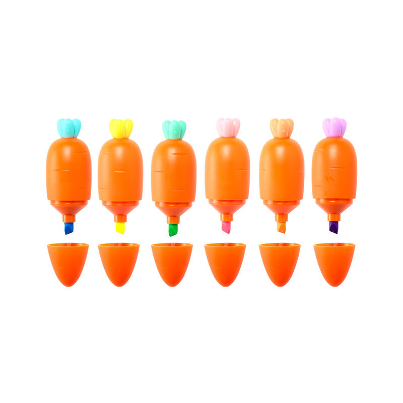 Shaped Highlighter Set of 6 - Carrot