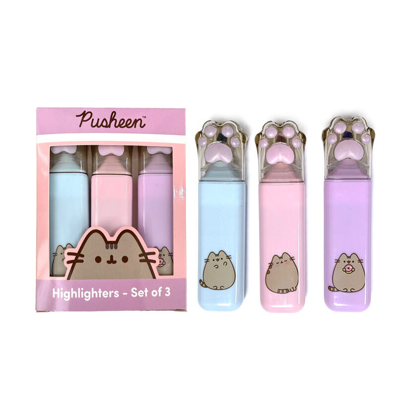 Shaped Top Highlighter Set of 3 - Pusheen the Cat