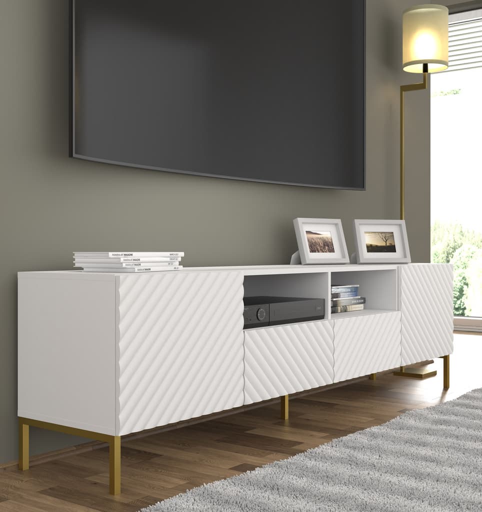 Surf TV Cabinet 200cm - White / Living Room