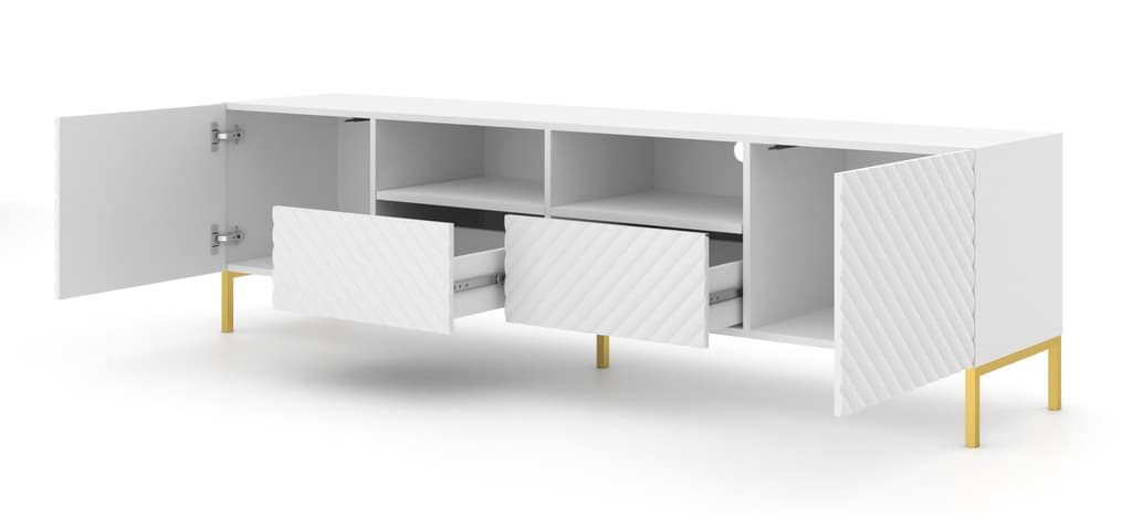 Surf TV Cabinet 200cm - White / Living Room