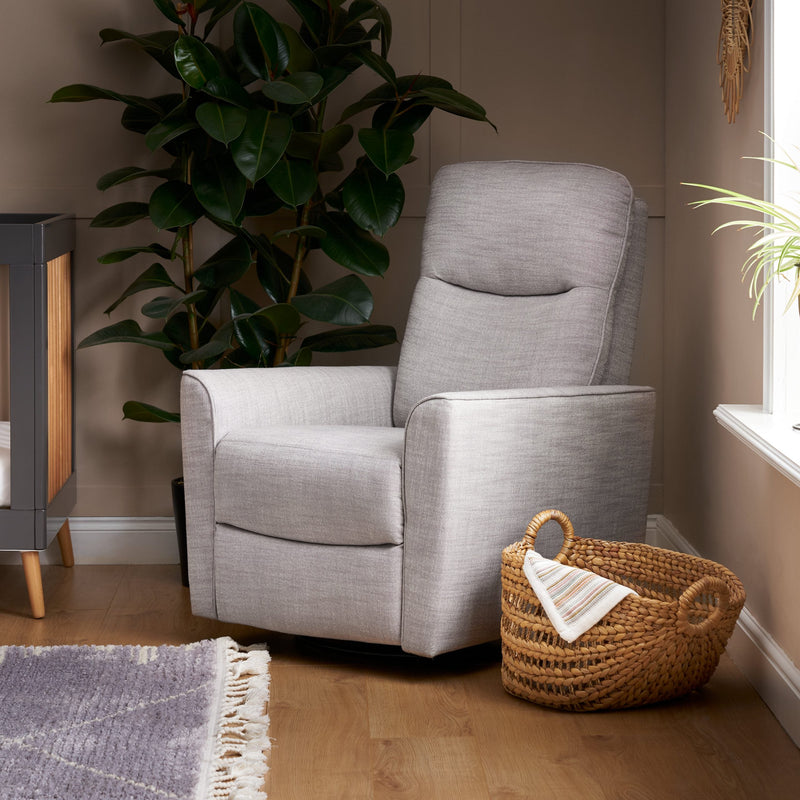 Savannah Swivel Glider Recliner Nursing Chair – Pebble
