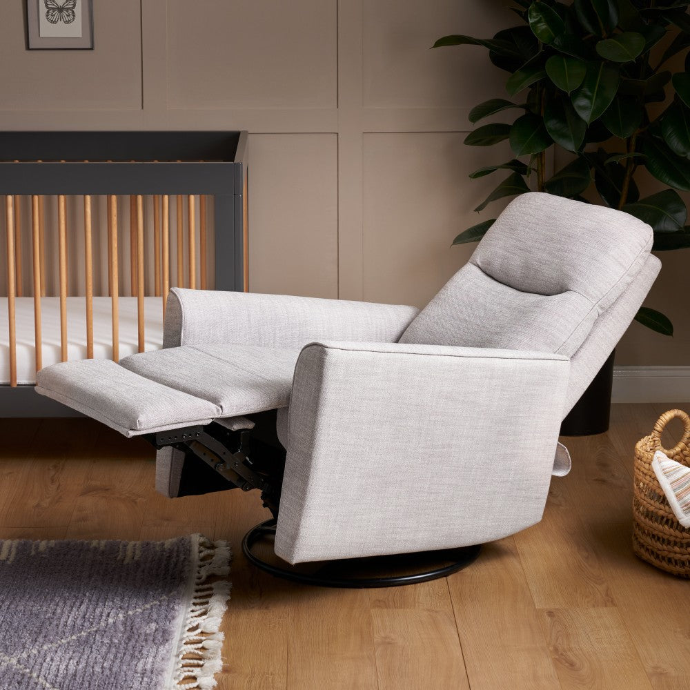 Savannah Swivel Glider Recliner Nursing Chair – Pebble