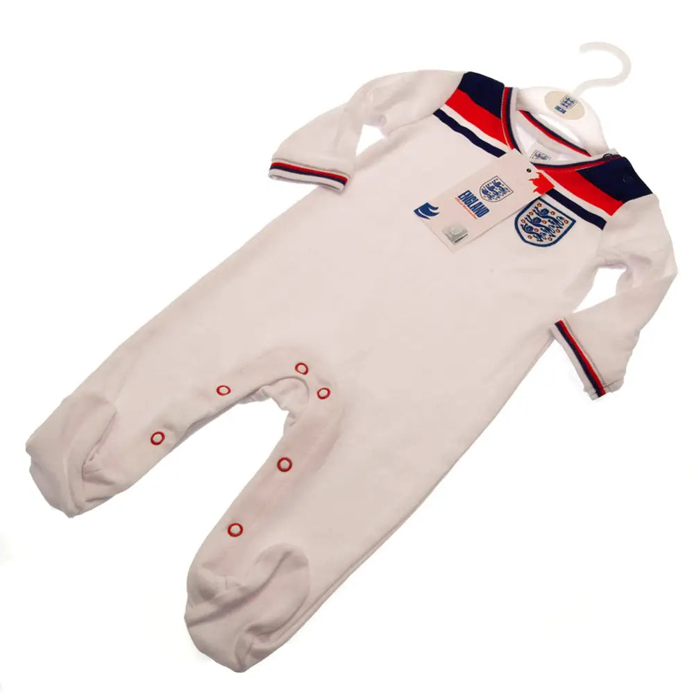 England FA Sleepsuit 82 Retro 3-6 Mths - Bodysuits & Sleepsuits