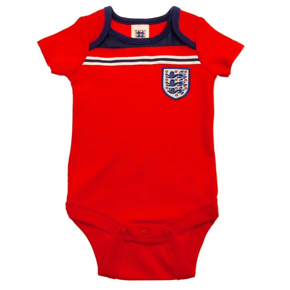 England FA 2 Pack Bodysuit 82 Retro 3-6 Mths - Bodysuits & Sleepsuits