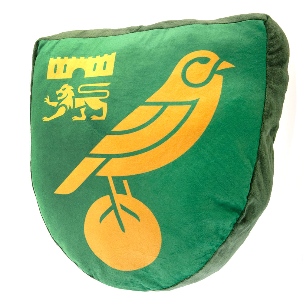 Norwich City FC Crest Cushion - Officially licensed merchandise.