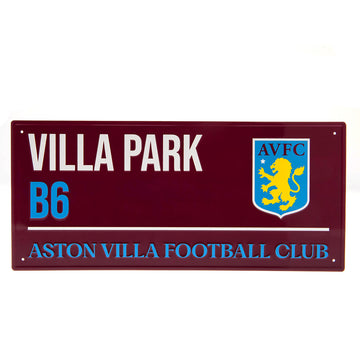 Aston Villa FC Street Sign CL - Officially licensed merchandise.