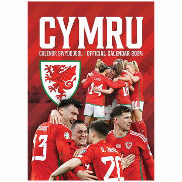 Wales FA A3 Calendar 2024 - Officially licensed merchandise.