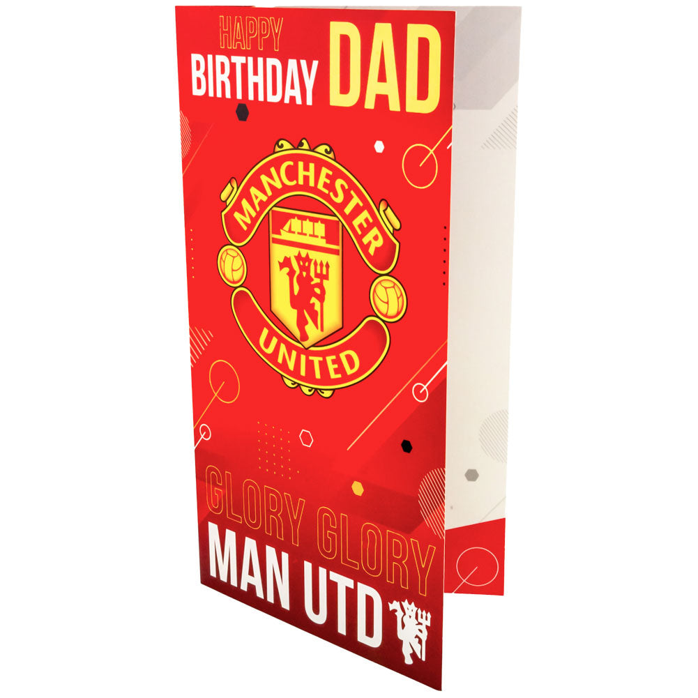 Manchester United FC Dad Birthday Card - Cards & Gift Wrap