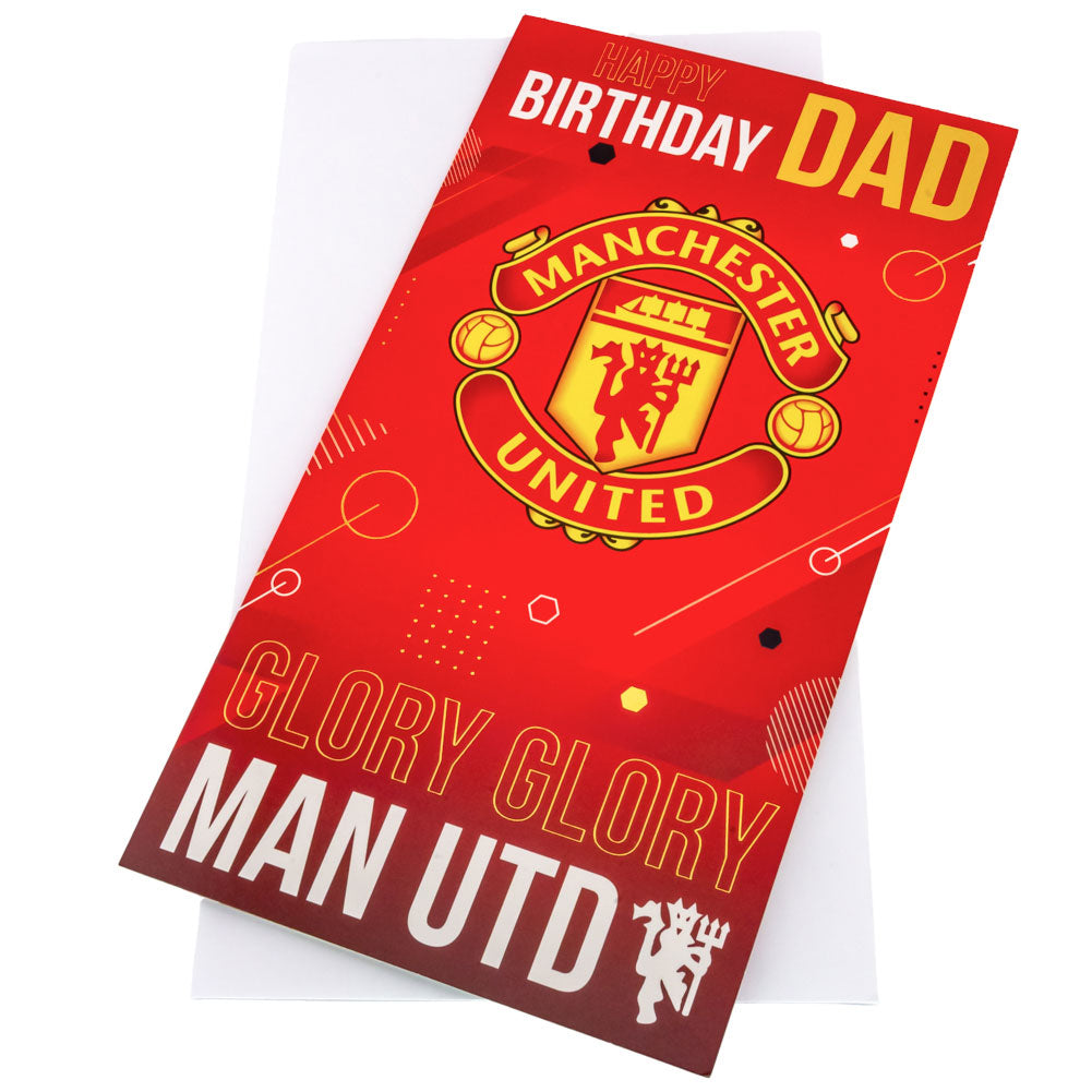 Manchester United FC Dad Birthday Card - Cards & Gift Wrap