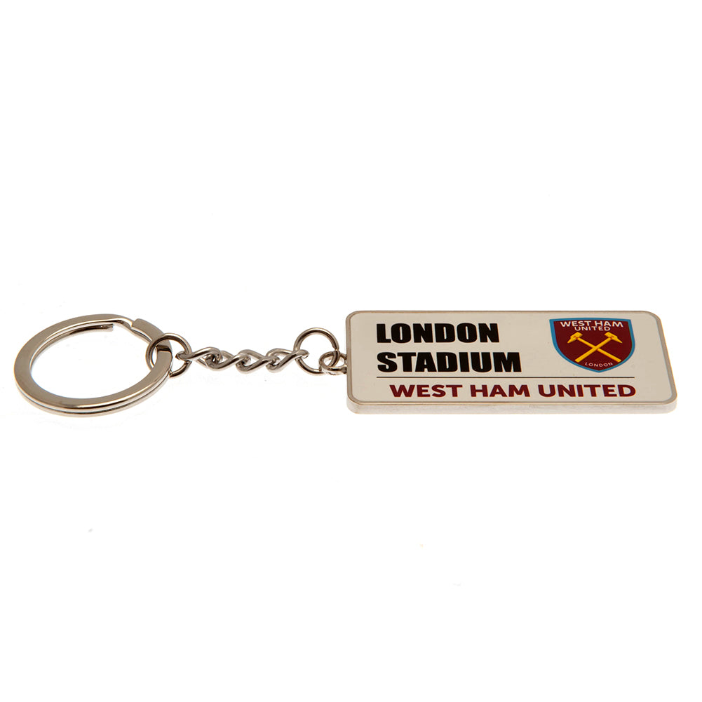 West Ham United FC Street Sign Keyring - Keyrings