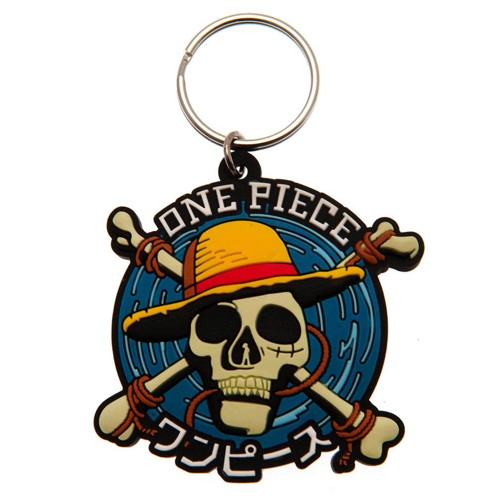 One Piece PVC Keyring Straw Hat Crew - Officially licensed merchandise.
