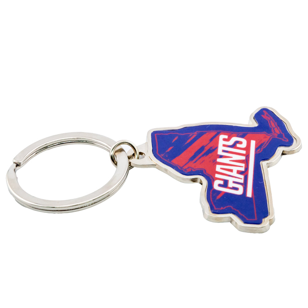 New York Giants State Shape Keyring - Keyrings