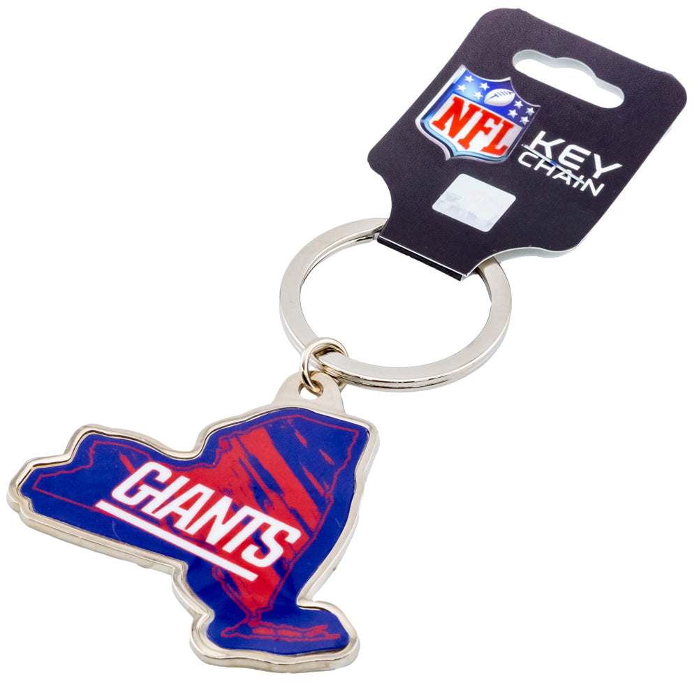 New York Giants State Shape Keyring - Keyrings