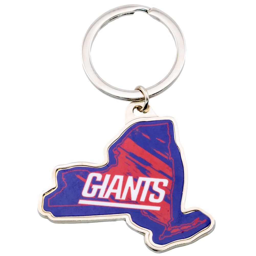 New York Giants State Shape Keyring - Keyrings