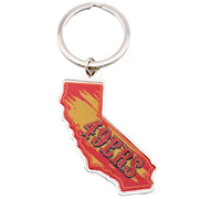 San Francisco 49ers State Shape Keyring - Keyrings