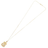 Liverpool FC 18ct Gold Plated on Silver Crest Pendant & Chain