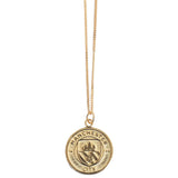 Manchester City FC 18ct Gold Plated on Silver Pendant & Chain
