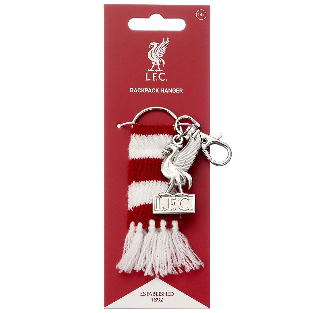 Liverpool FC Red Bar Scarf Bag Charm Official Football Club Accessory
