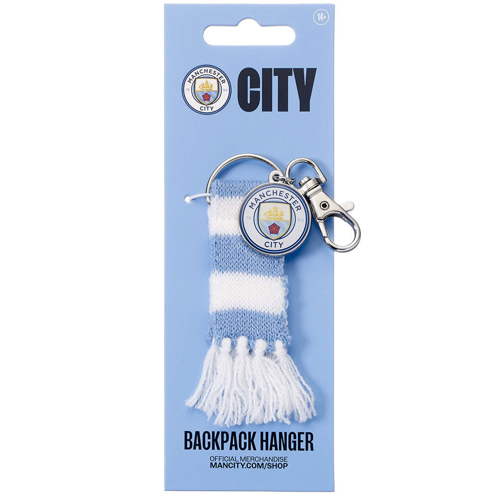 Manchester City FC Blue Bar Scarf Bag Charm Official Merchandise