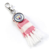 Manchester City FC Pink Bar Scarf Bag Charm Accessory