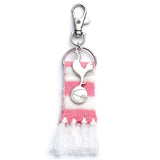 Tottenham Hotspur FC Pink Bar Scarf Bag Charm Accessory