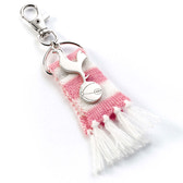 Tottenham Hotspur FC Pink Bar Scarf Bag Charm Accessory