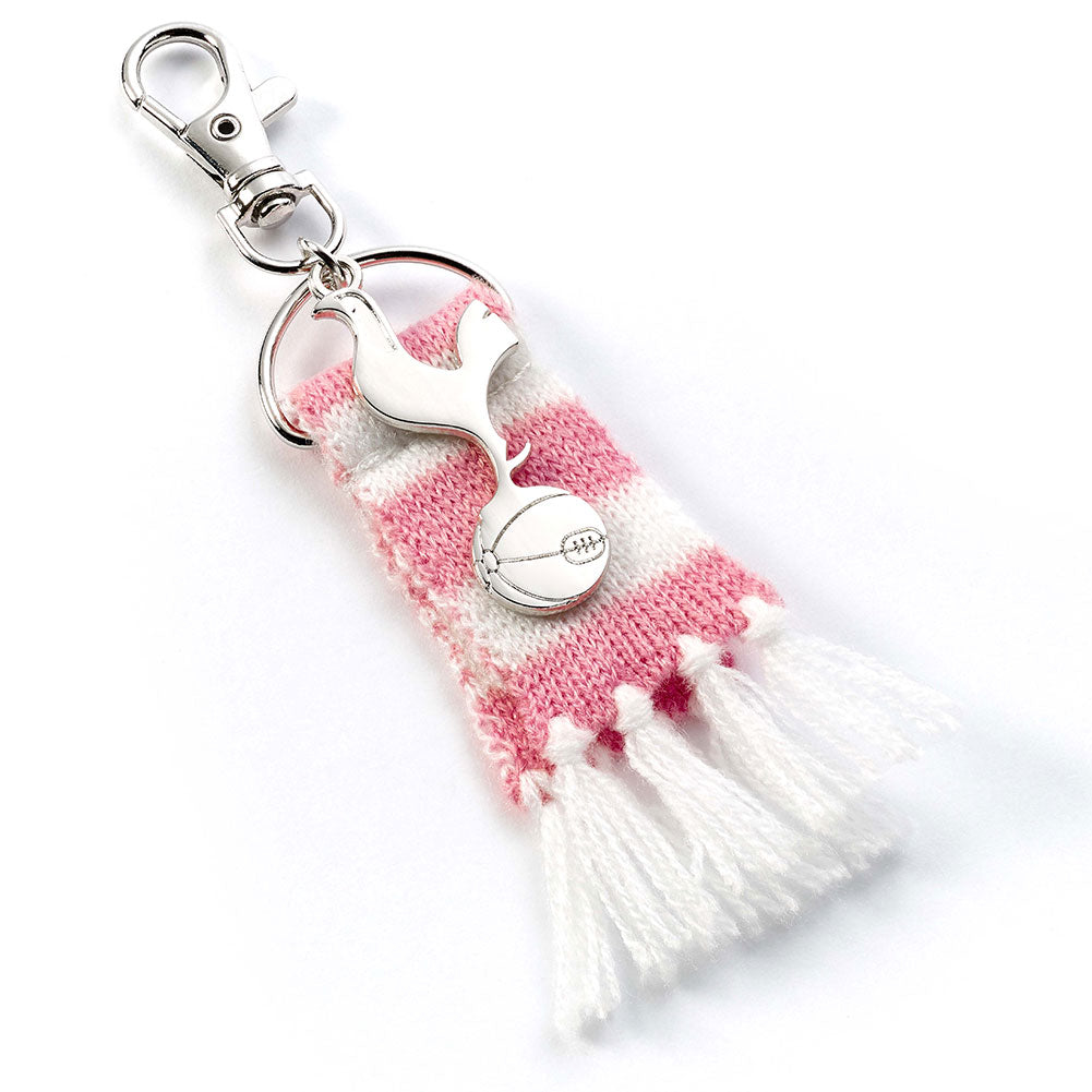 Tottenham Hotspur FC Pink Bar Scarf Bag Charm Accessory