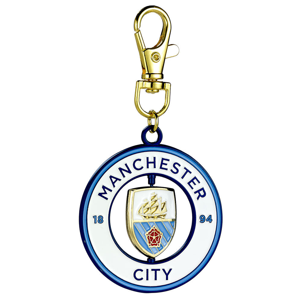 Manchester City FC Spinning Bag Charm Official Football Accessory
