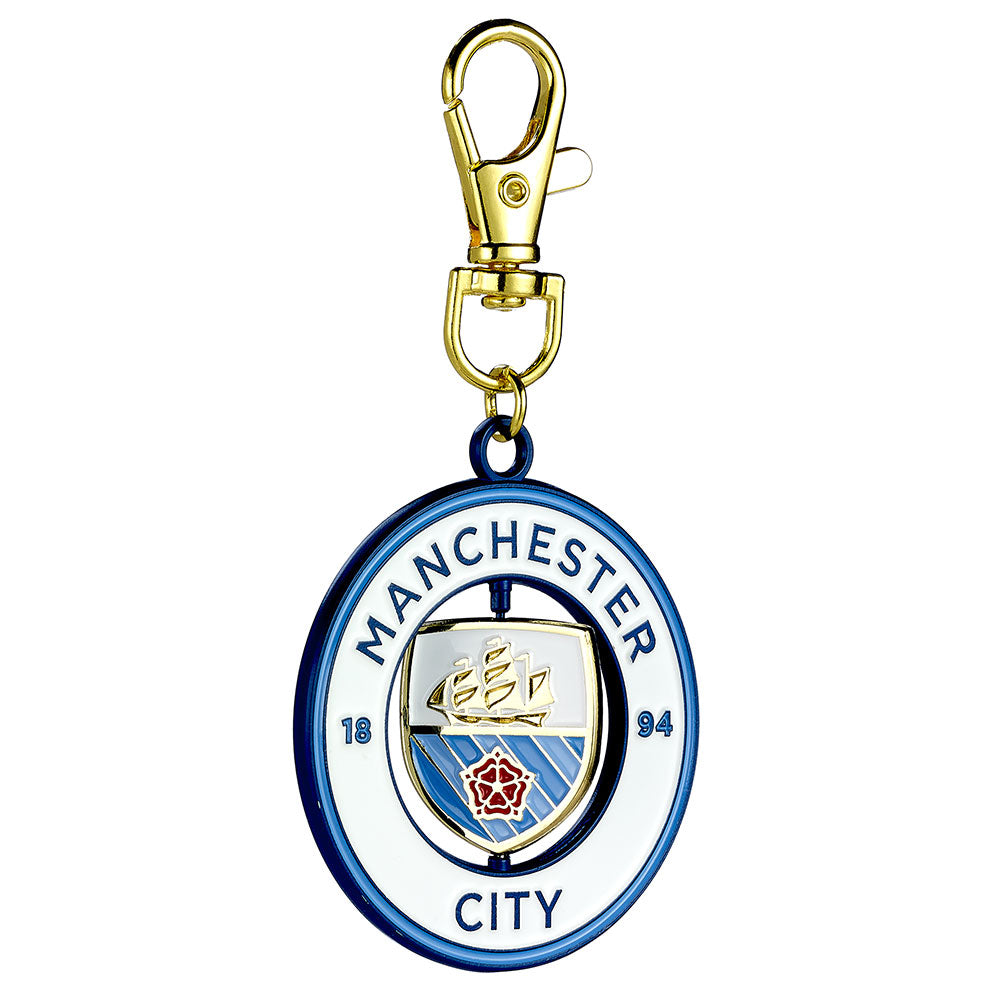 Manchester City FC Spinning Bag Charm Official Football Accessory