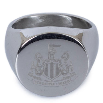 Newcastle United FC Round Signet Ring Medium