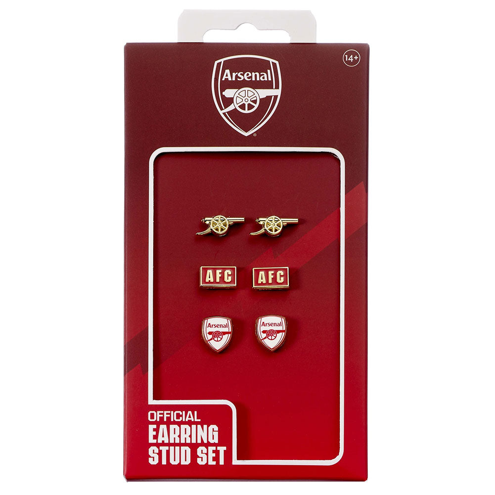 Arsenal FC Stud Earring Set for Fans and Collectors