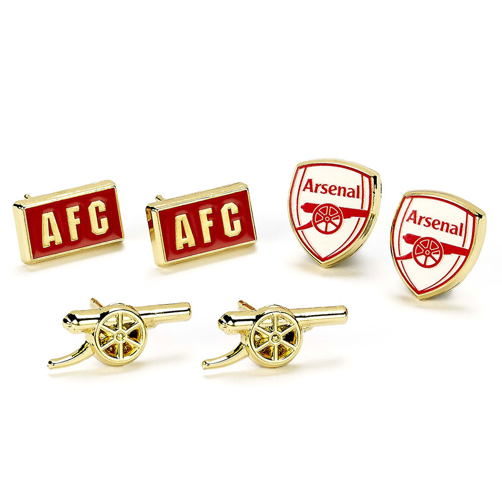 Arsenal FC Stud Earring Set for Fans and Collectors