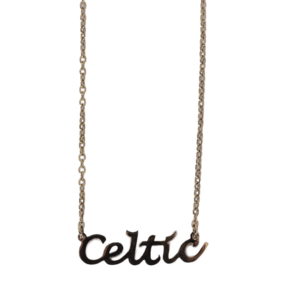 Celtic FC Gold Plated Name Dropper Necklace