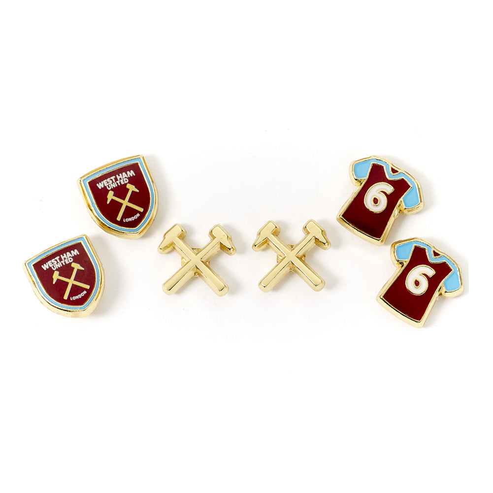 West Ham United FC Stud Earring Set