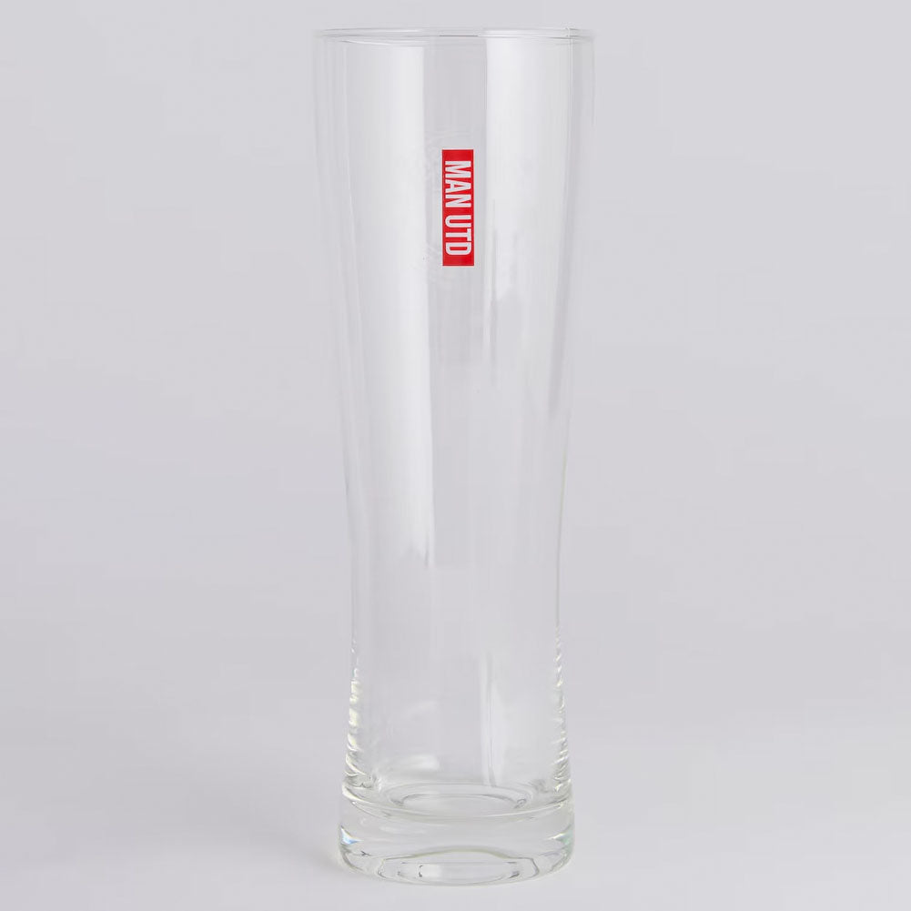 Manchester United FC Mono Crest Tall Beer Glass