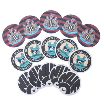 Newcastle United FC 15pk Retro Beer Mat Set