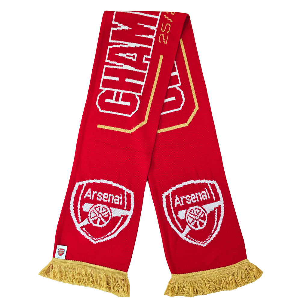 Arsenal FC Gold Premier League Champions Scarf