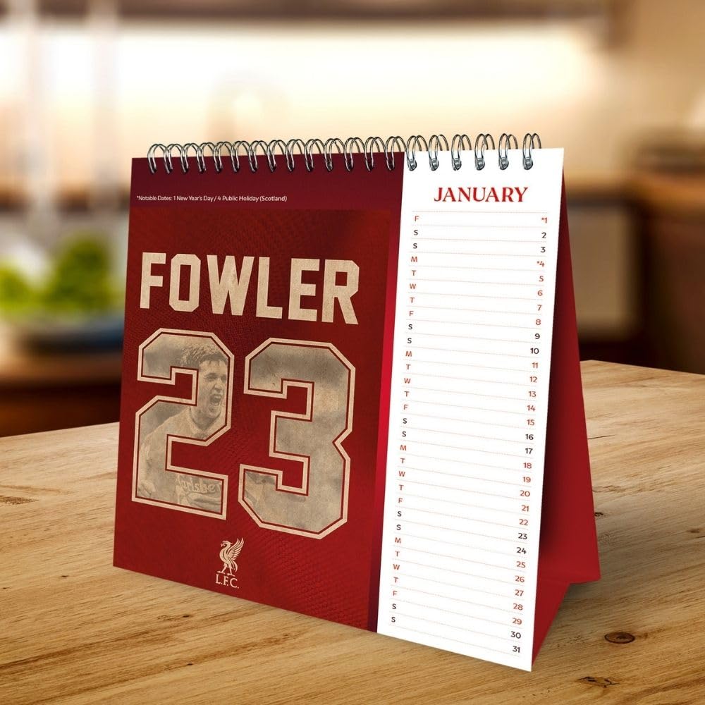 Liverpool FC Desktop Calendar 2027